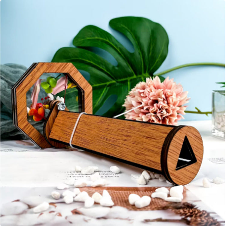 Wooden Kaleidoscope Toy for Screen-Free Discovery