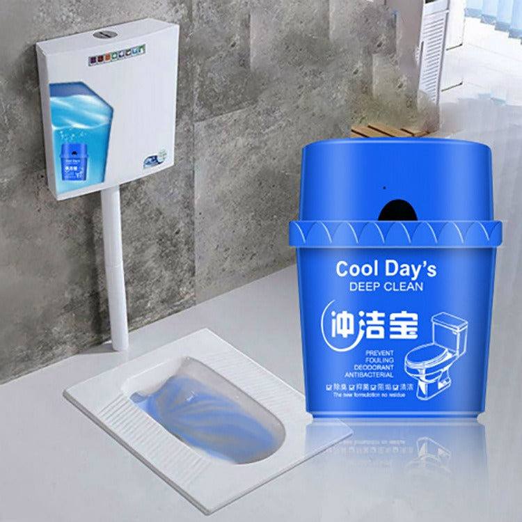 Toilet Bowl Cleaner Block That Deodorizes Each Flush
