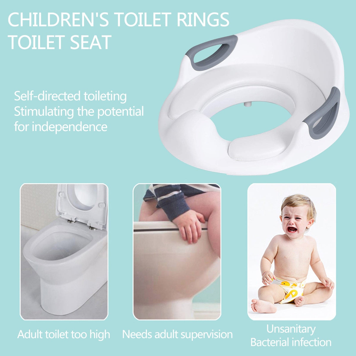 Children's Toilet Training Seat With Splash Protection
