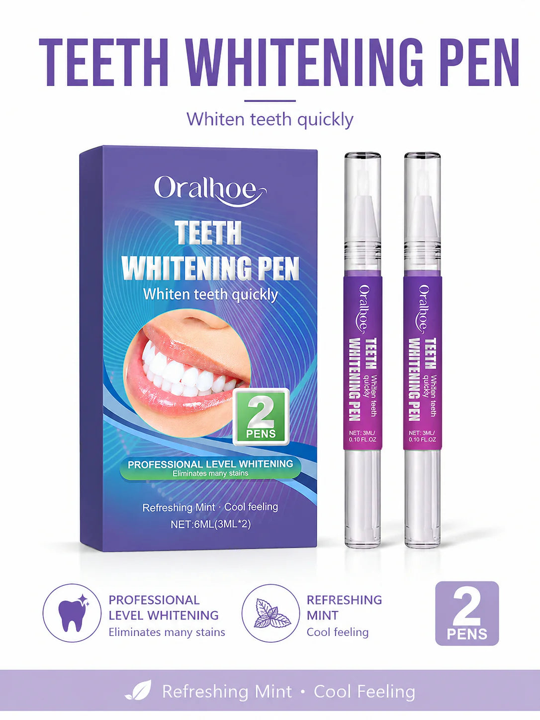 Teeth Whitening Pen — Professional Brightening Anytime