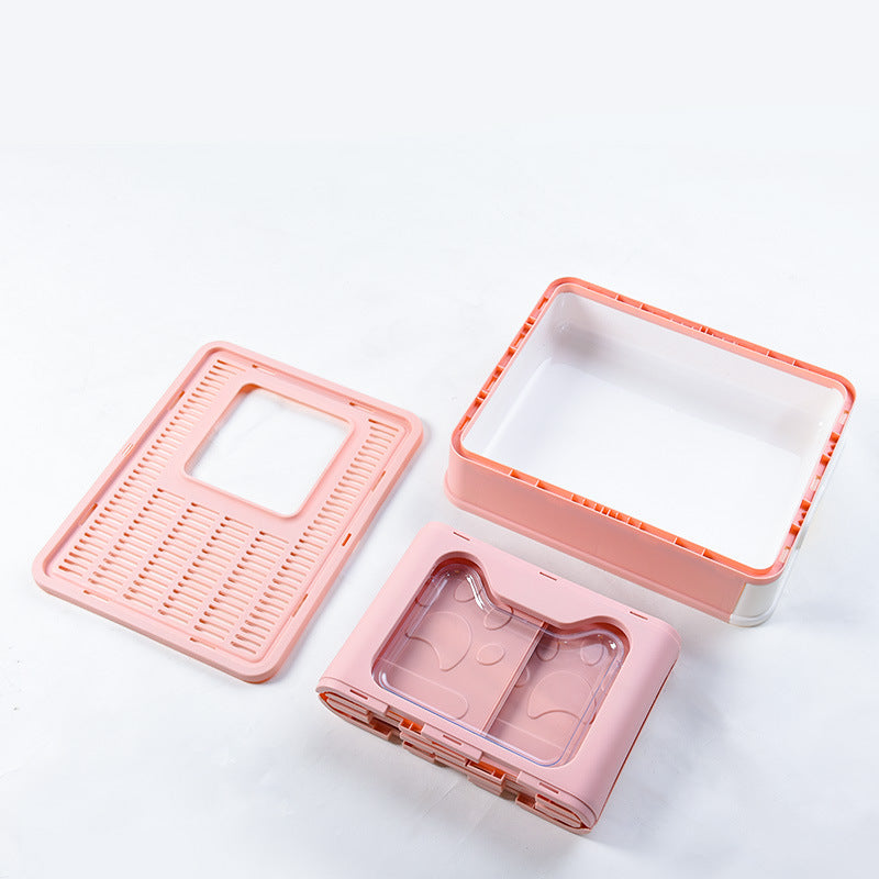 Enclosed Top-Entry Cat Litter Box With Pull-Out Drawer