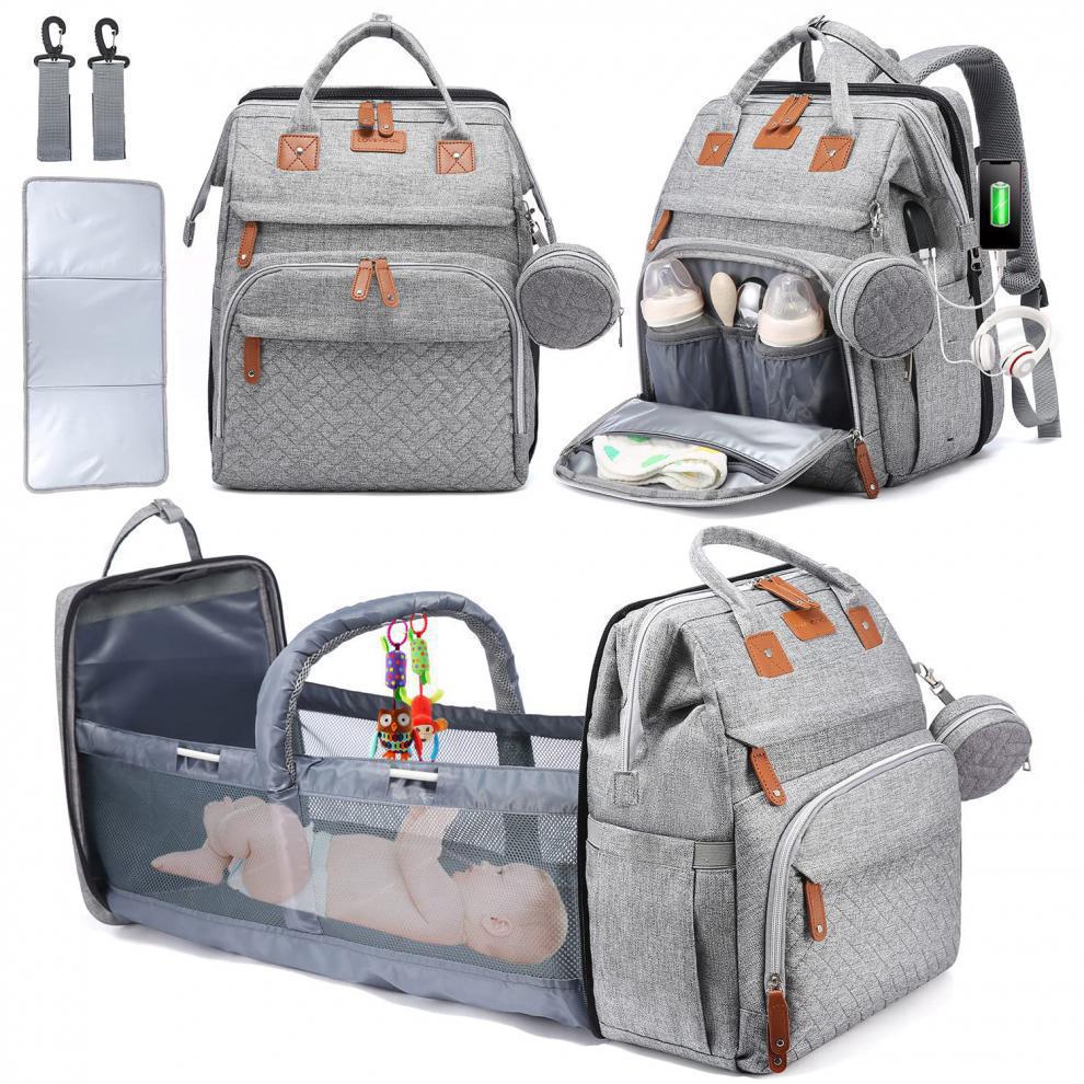 Diaper Backpack Crib for Organized Baby Travel Care