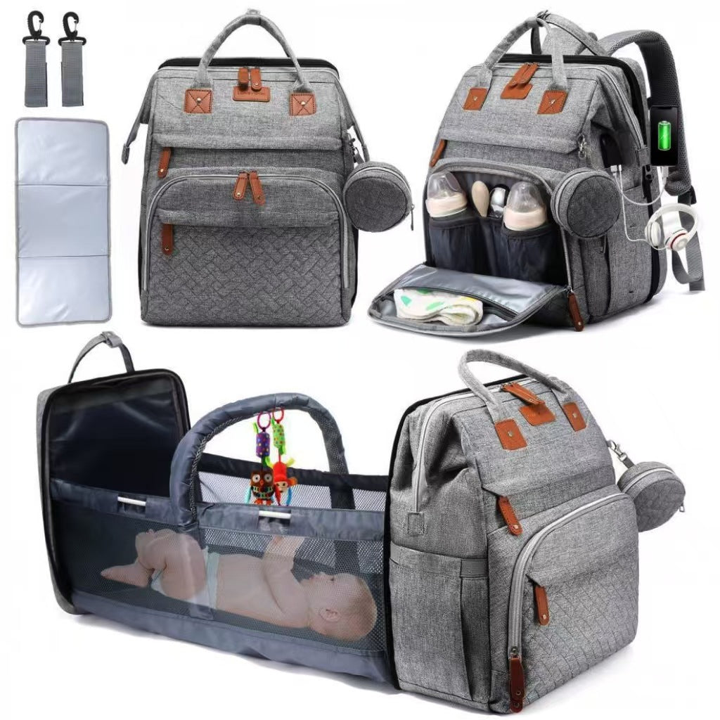 Diaper Backpack Crib for Organized Baby Travel Care