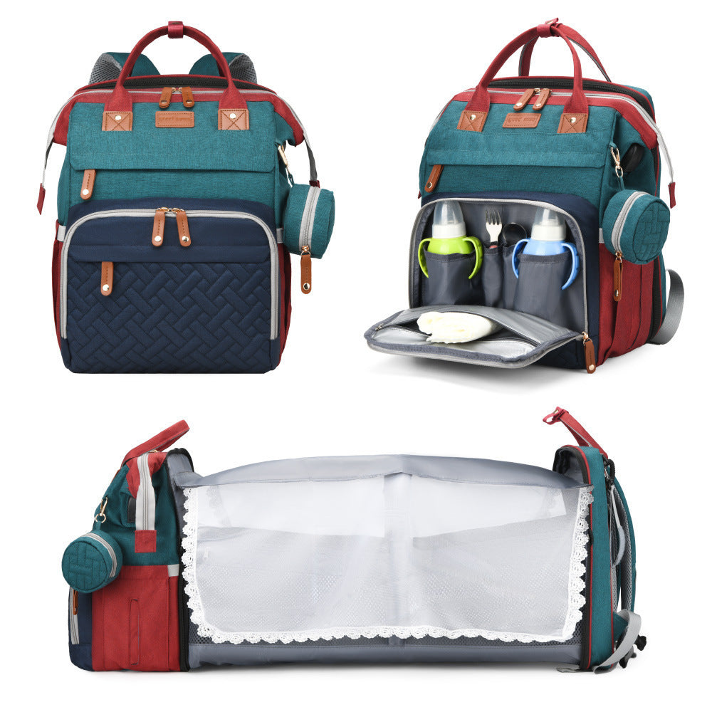Diaper Backpack Crib for Organized Baby Travel Care