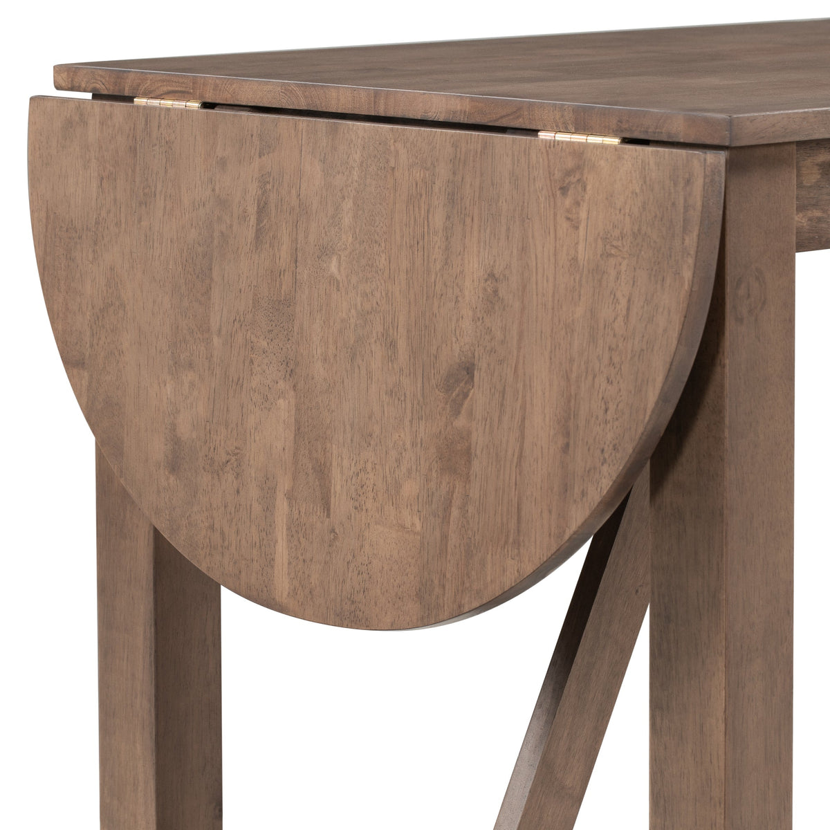 Counter Height Drop Leaf Dining Table Set for Small Spaces