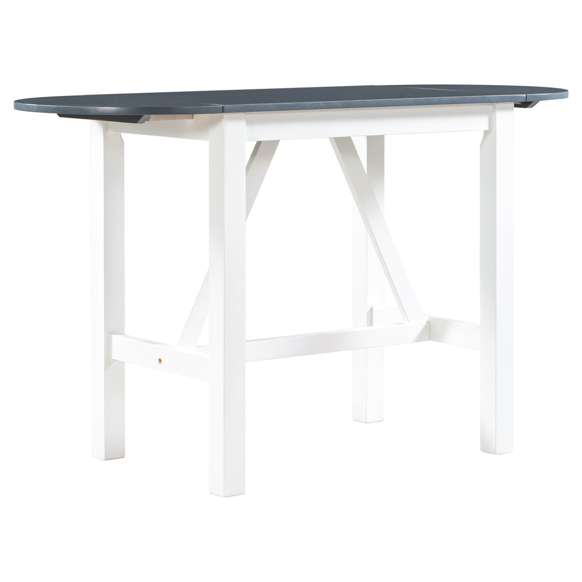 Counter Height Drop Leaf Dining Table Set for Small Spaces