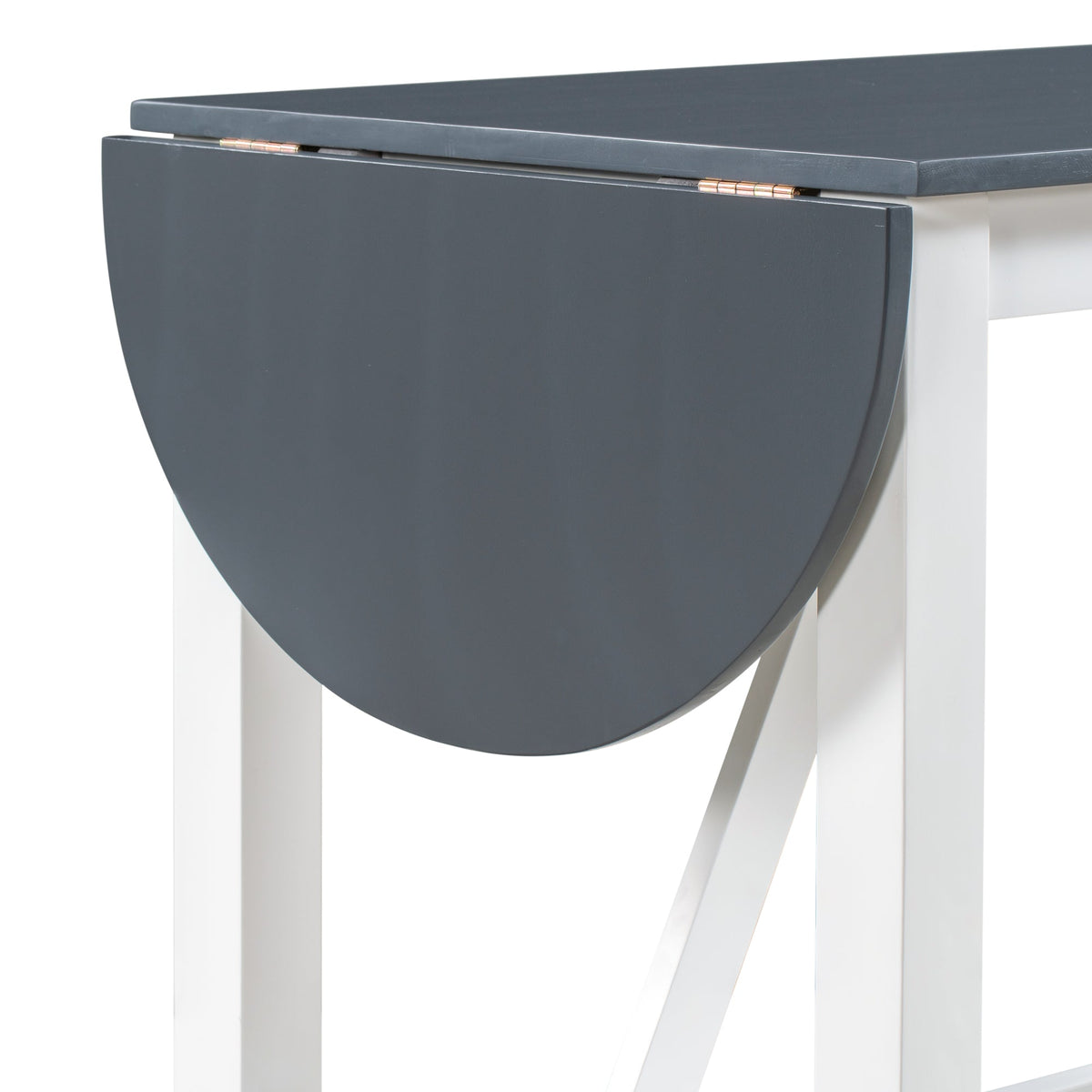 Counter Height Drop Leaf Dining Table Set for Small Spaces