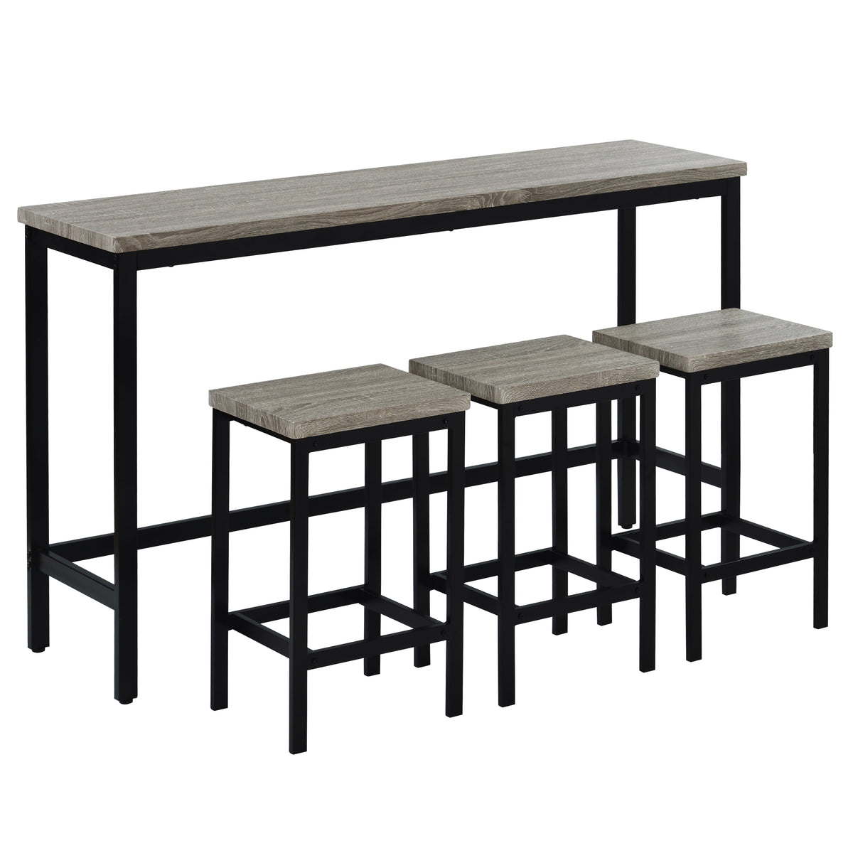 Counter Height Dining Set with 3 Stools for Small Spaces