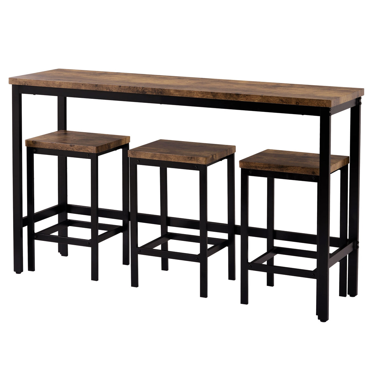 Counter Height Dining Set with 3 Stools for Small Spaces