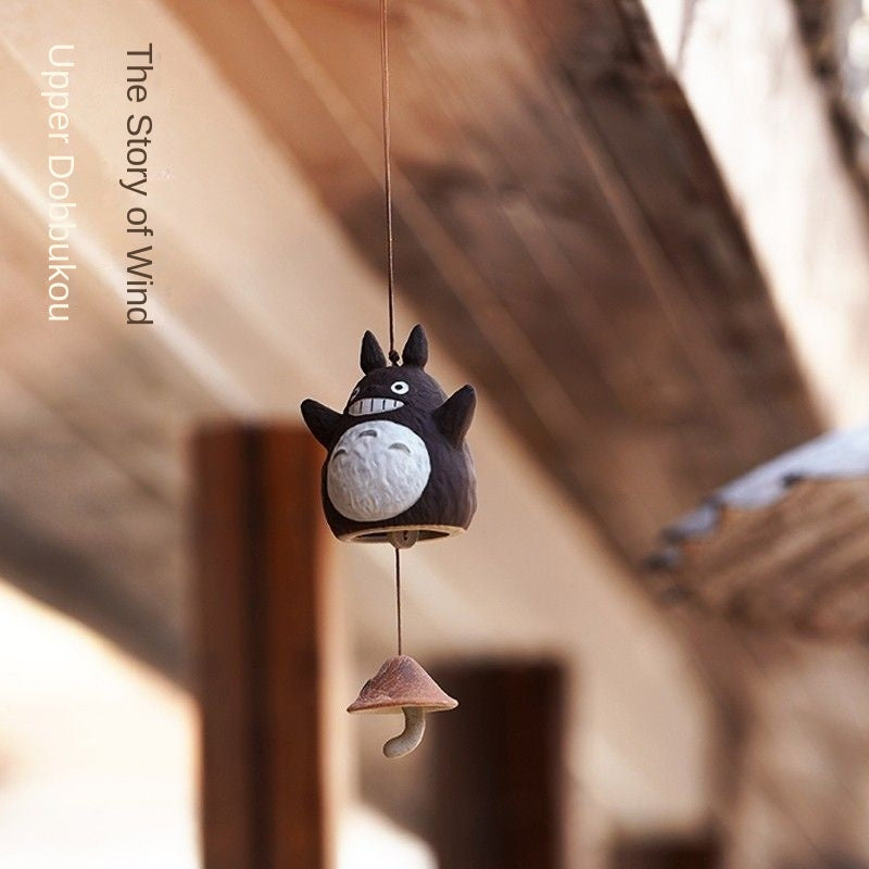 Totoro Wind Chime Ornament for Whimsical Outdoor Charm