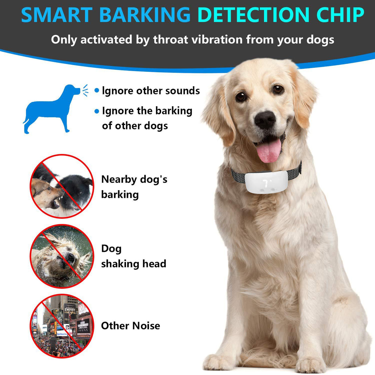 Automatic Bark Control Collar With Smart Detection