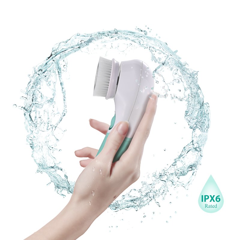 Waterproof Facial Cleansing Spin Brush Set with 3 Heads