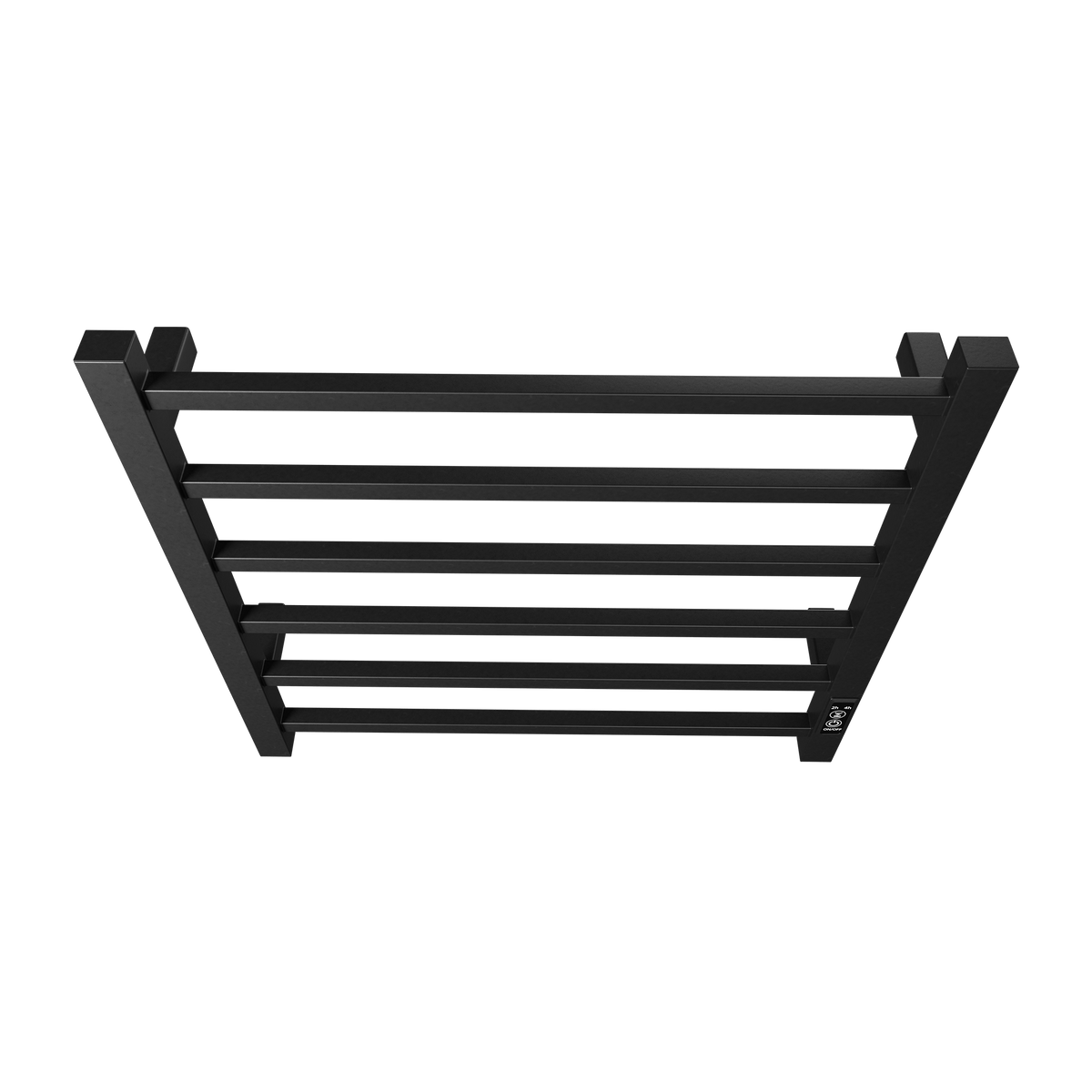Electric Towel Warmer with Timer, Matte Black 6-Bar