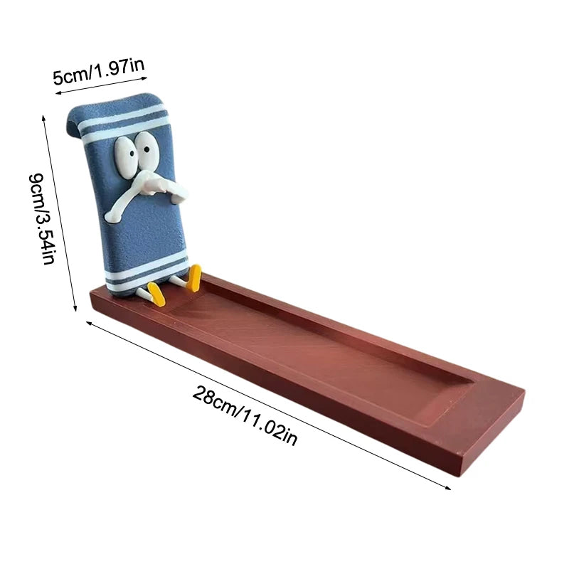 Incense Stick Holder With Handmade Ash-Catching Tray