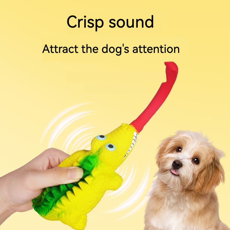 Textured Squeaky Dog Toy for Gentle Chewing & Play