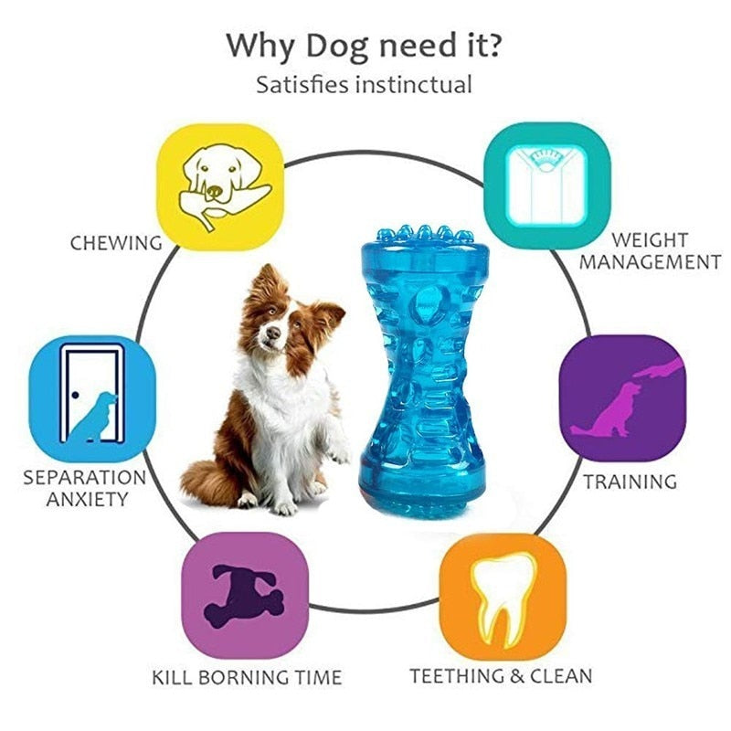 Large Dog Chew Toy for Teeth Cleaning and Boredom