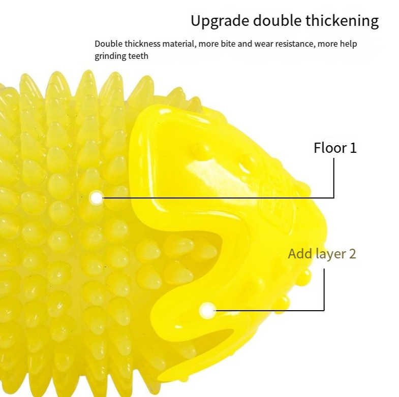 Dog Dental Chew Toy for Bouncy, Interactive Playtime