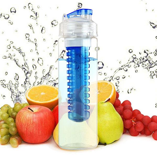Fruit Infuser Water Bottle 700ml Flip Lid for Flavored Water