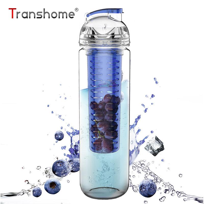 Fruit Infuser Water Bottle 700ml Flip Lid for Flavored Water