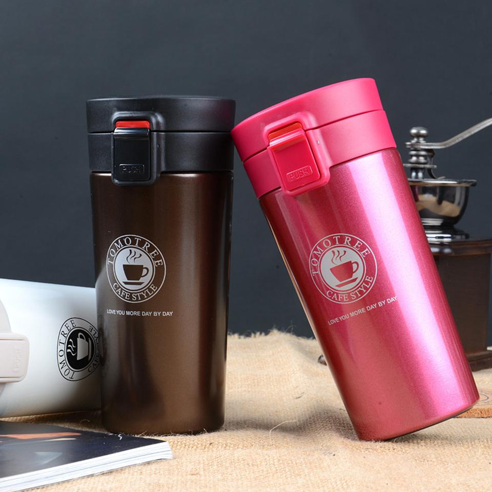 Stainless Steel Travel Mug 380ml Leak-Resistant Tumbler