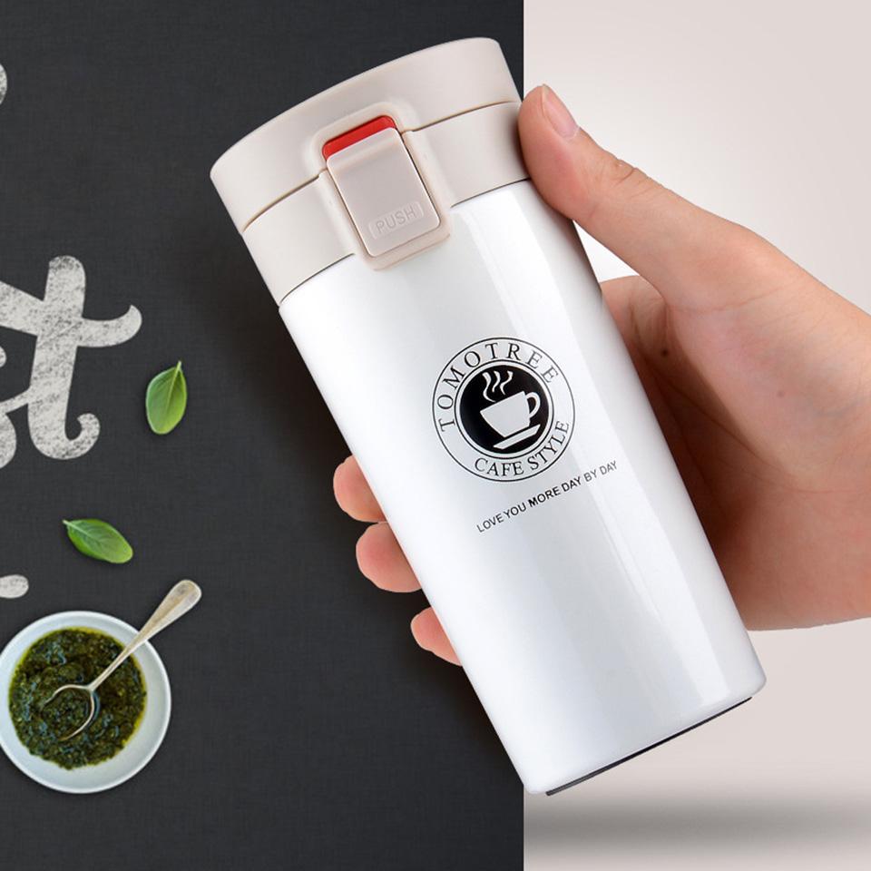 Stainless Steel Travel Mug 380ml Leak-Resistant Tumbler