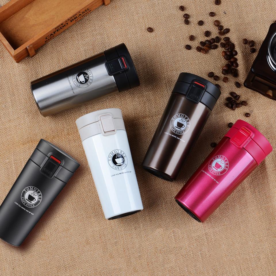 Stainless Steel Travel Mug 380ml Leak-Resistant Tumbler