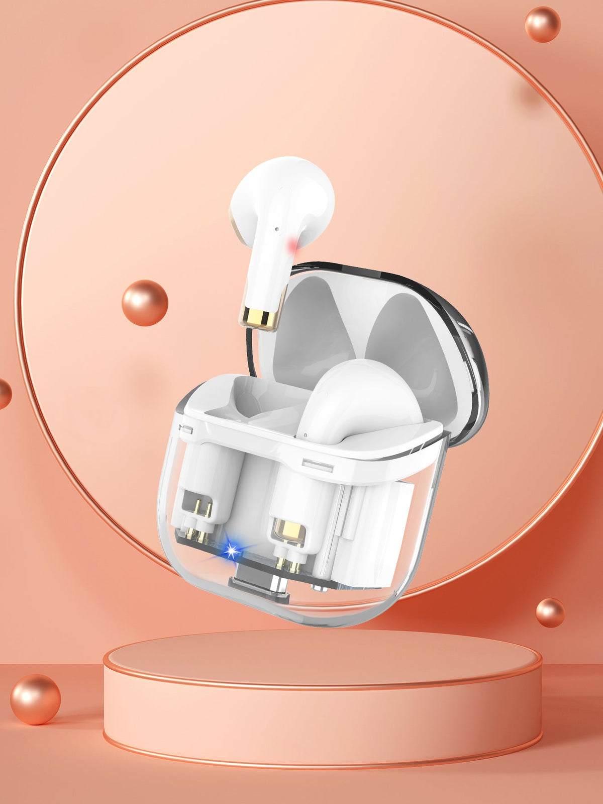 Transparent True Wireless Earbuds with Call Noise Reduction