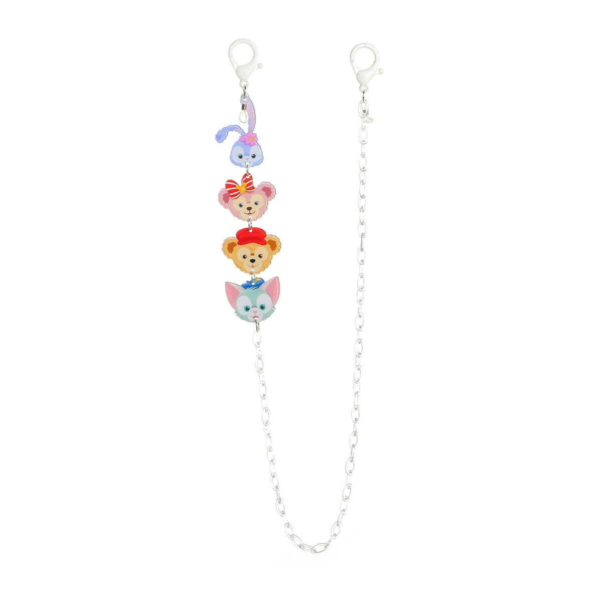Transparent Cartoon Mask Chain with Lobster Clasps
