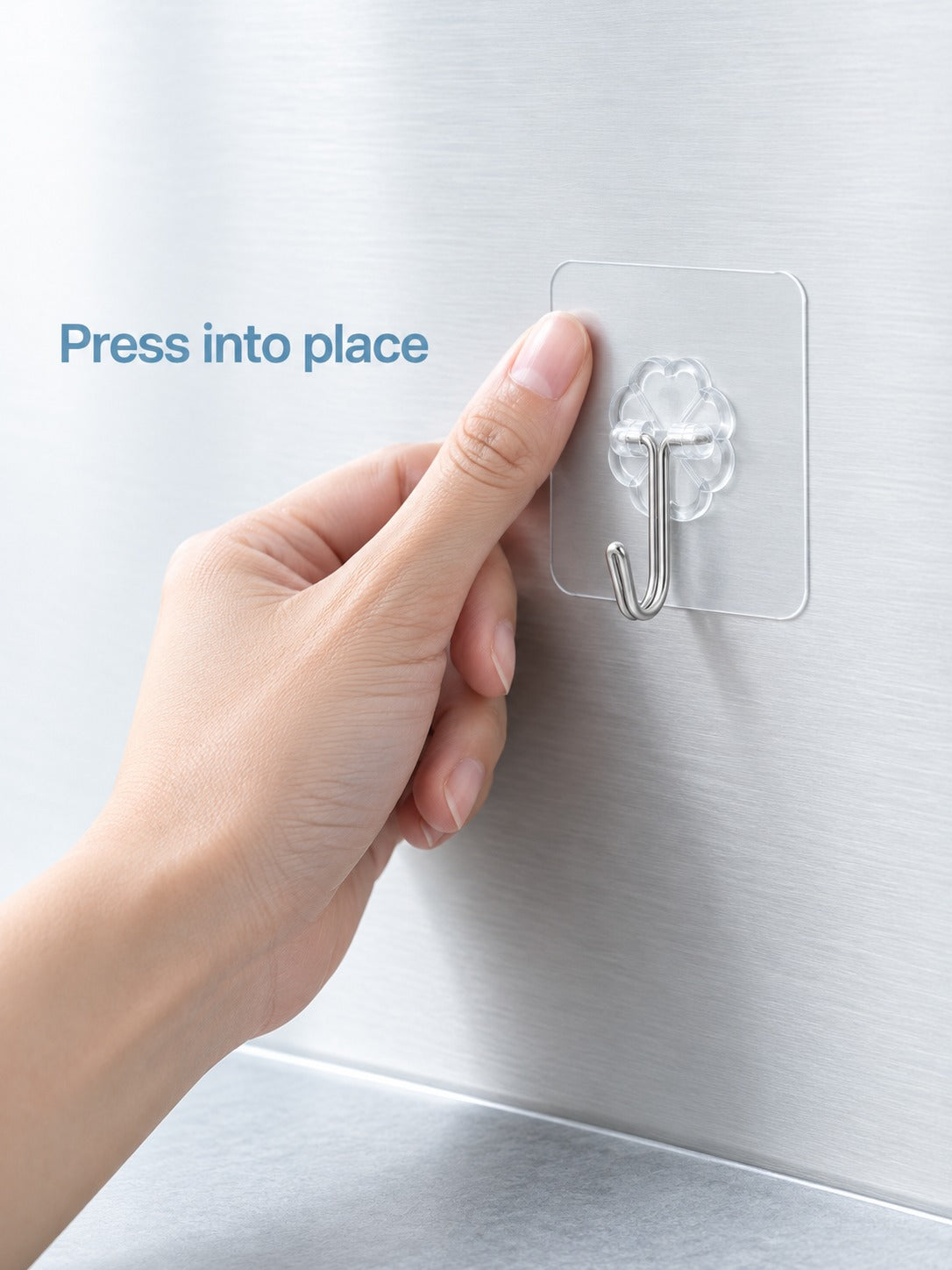 Transparent Sticky Wall Hooks: Drill-Free, No Wall Marks