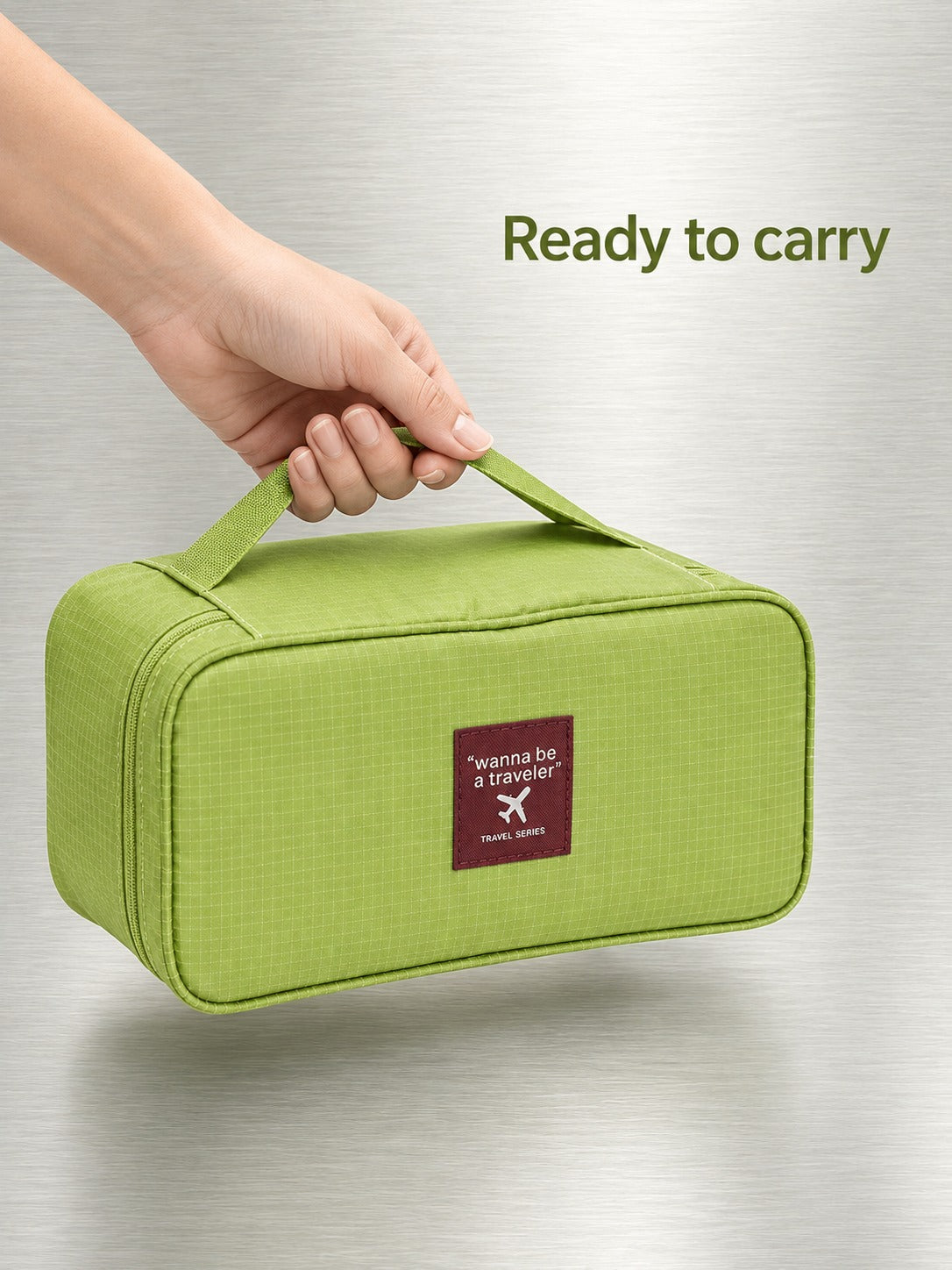 Travel Lingerie Organizer Bag with Bra Dividers & Pouch