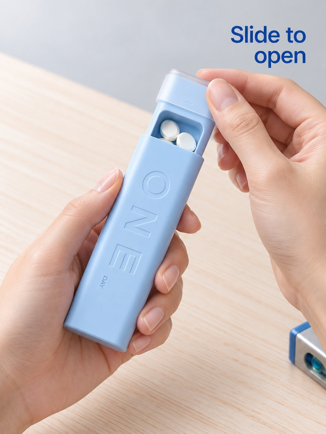 Travel Pill Box: Slim Carry-On Case for Daily Doses