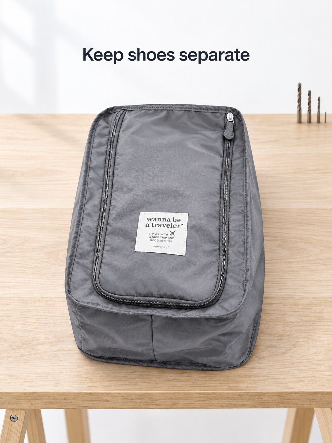 Travel Shoe Organizer Bag That Keeps Shoes Separate