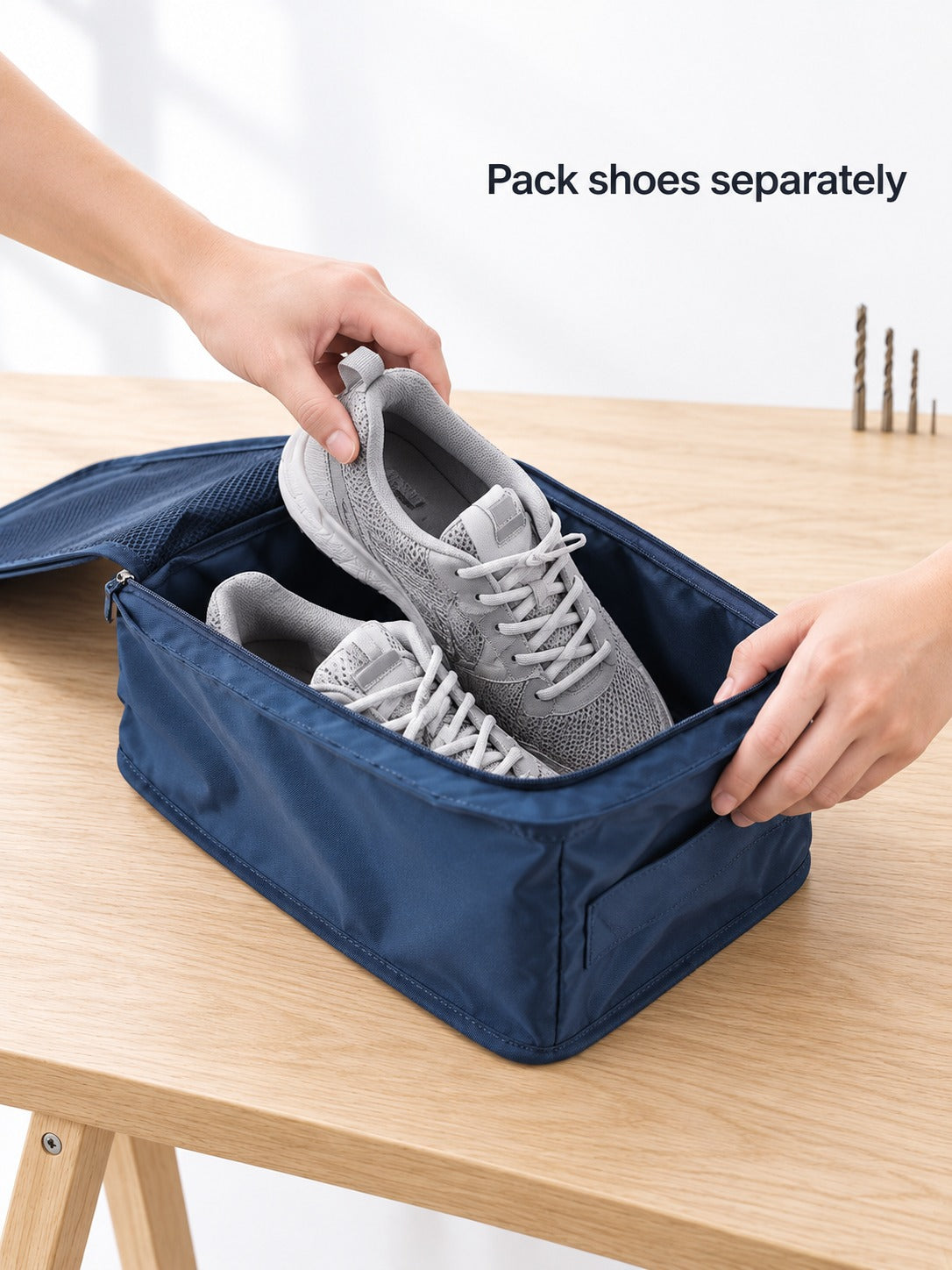 Travel Shoe Organizer Bag That Keeps Shoes Separate