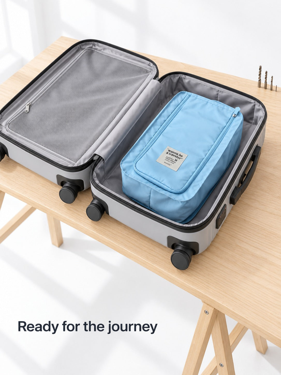 Travel Shoe Organizer Bag That Keeps Shoes Separate