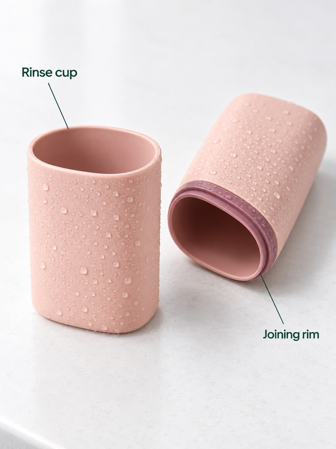 Travel Toothbrush Case with Rinse Cup for Trips Away