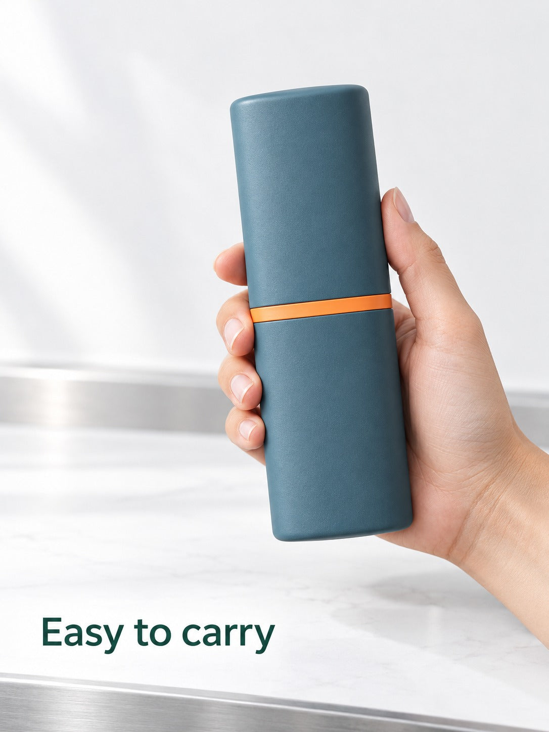 Travel Toothbrush Case with Rinse Cup for Trips Away