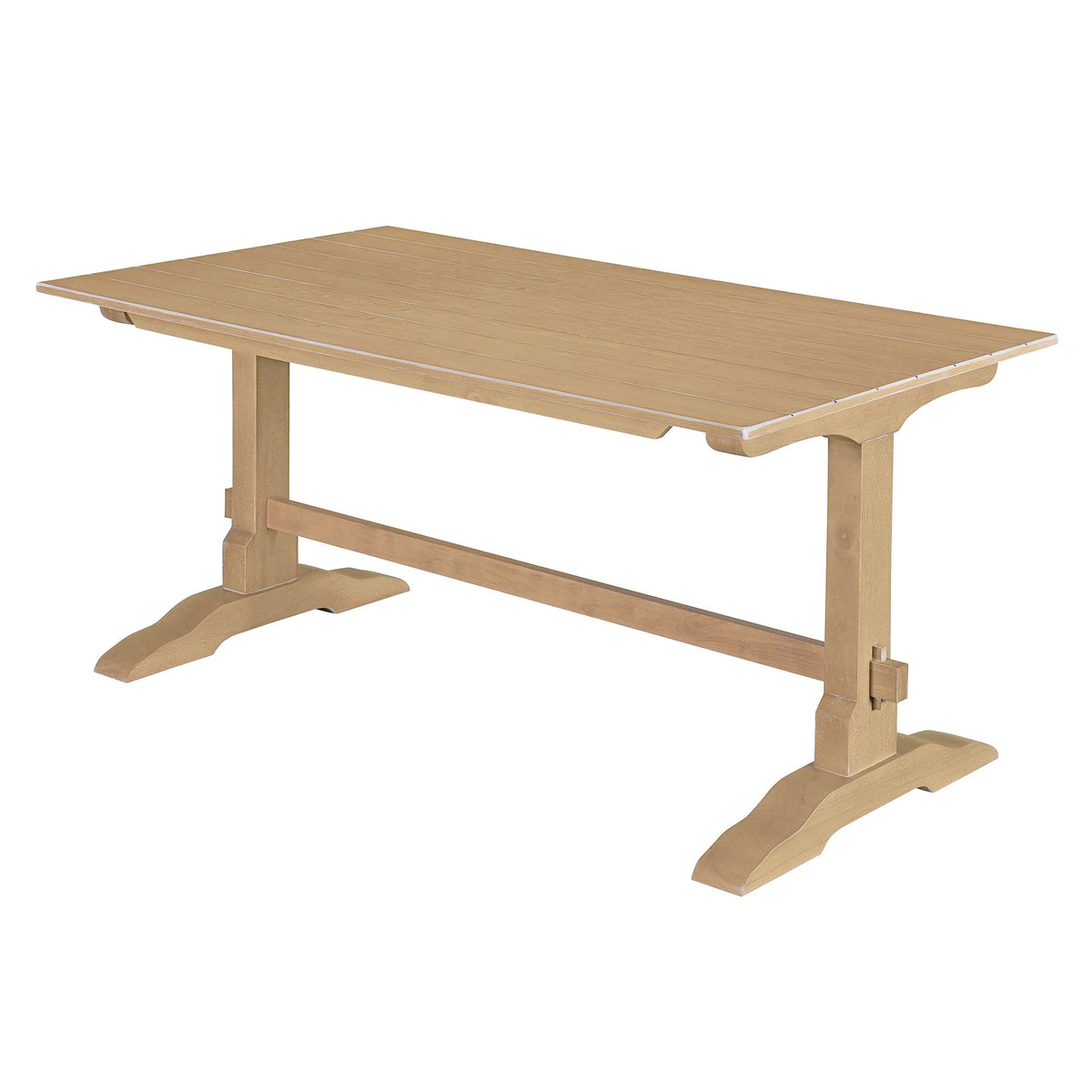 Retro Wood 3-Piece Dining Set for Four Guests
