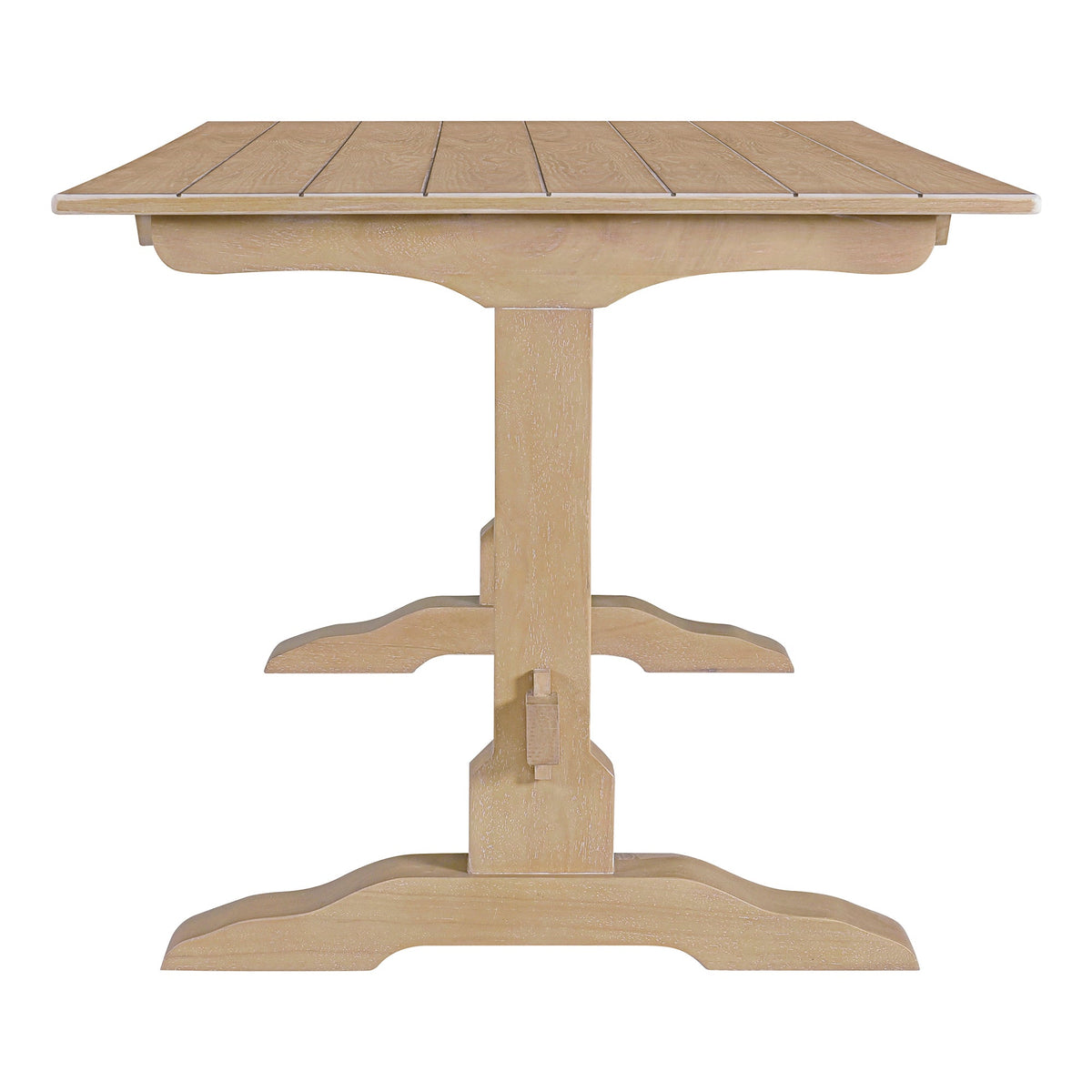 Retro Wood 3-Piece Dining Set for Four Guests