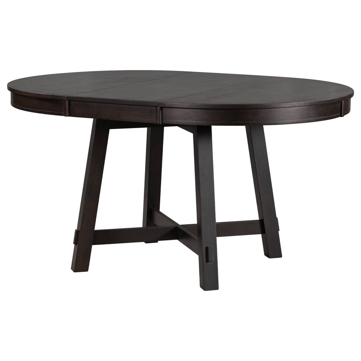 Round Extendable Farmhouse Dining Table, 42-58 Inch