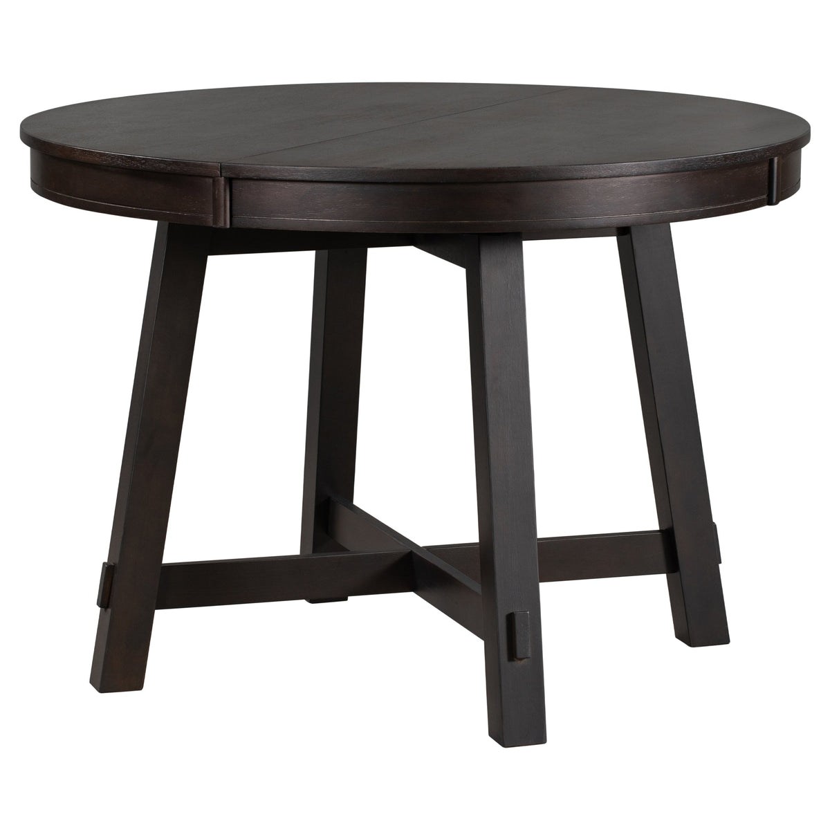 Round Extendable Farmhouse Dining Table, 42-58 Inch