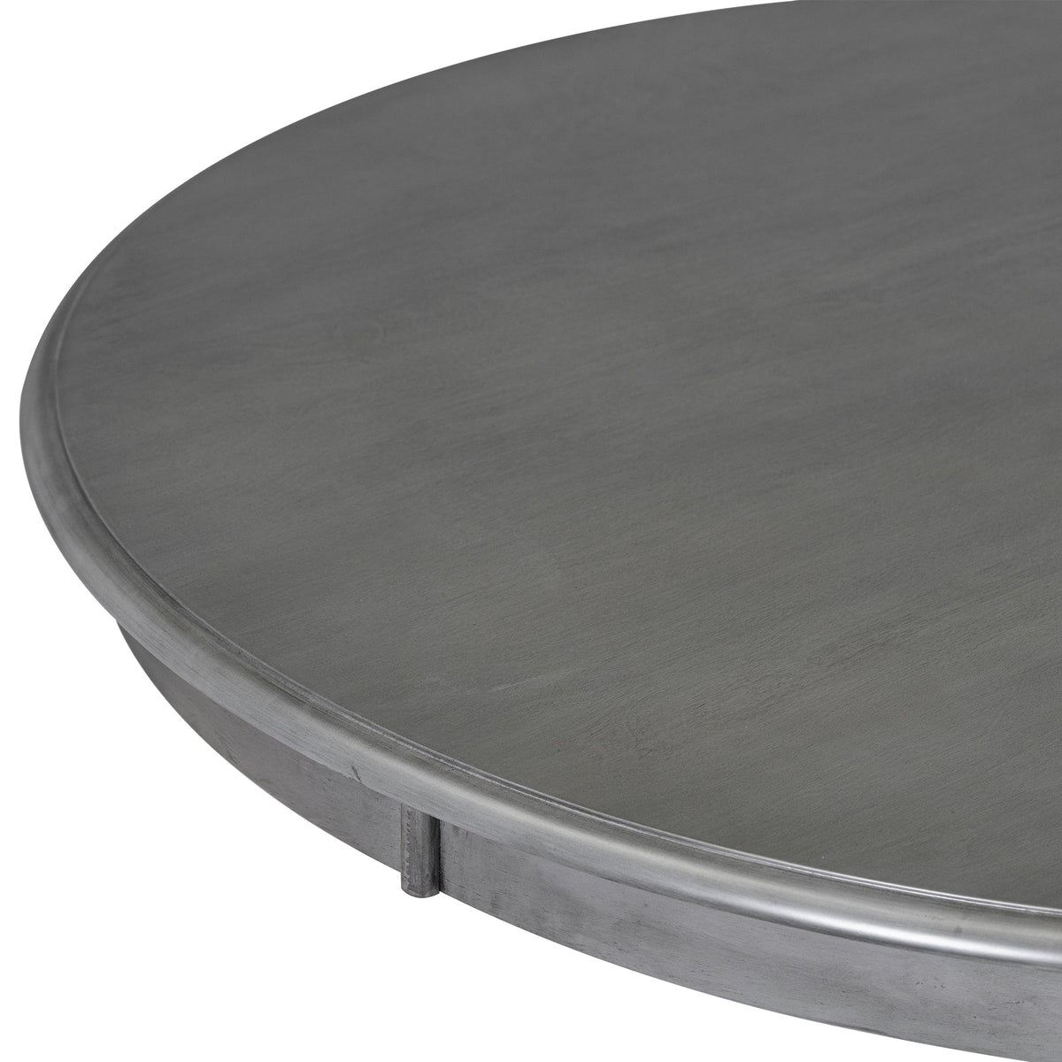 Round Dining Table Set with 4 Chairs, Dark Gray