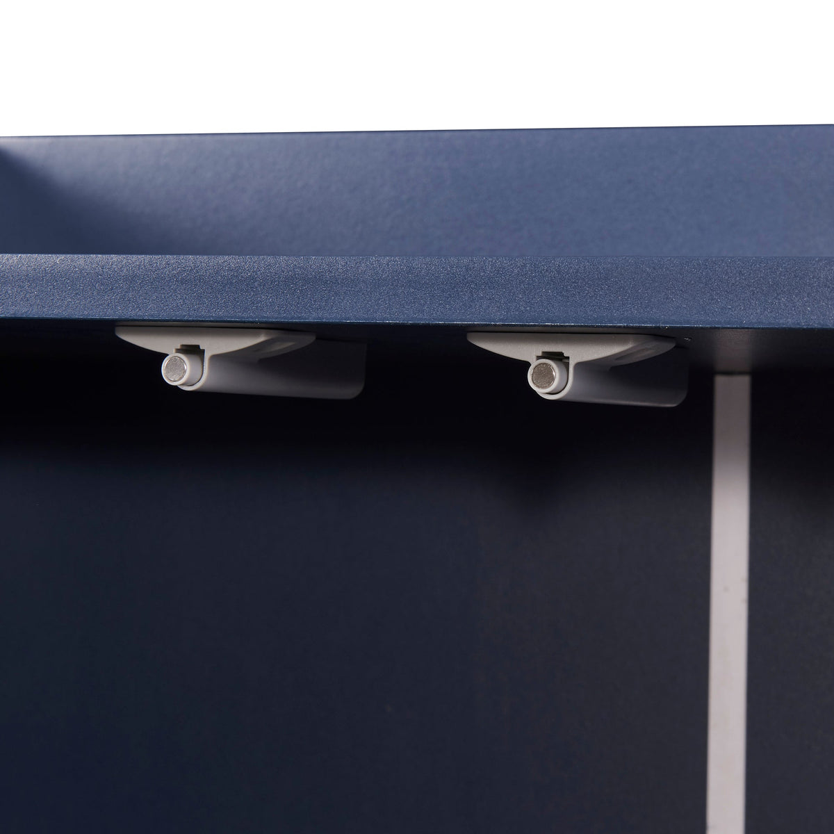 Navy Modern Sideboard Buffet Cabinet with Gold Base