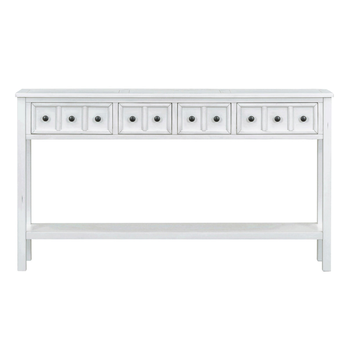 Farmhouse Entryway Console Table with 4 Drawers