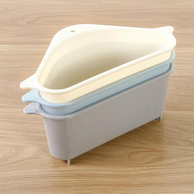 Triangle Sink Corner Drain Rack for Sponges and Produce