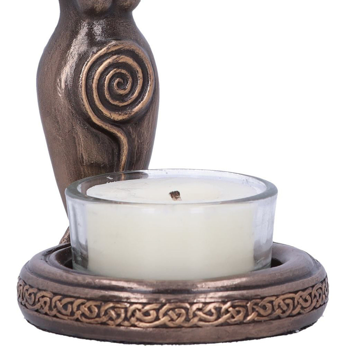 Triple Goddess Tea Light Holder for Mystical Decor