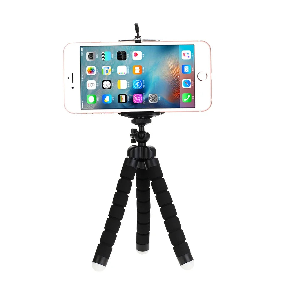 Flexible Mini Phone Tripod with Clamp and Ball Head