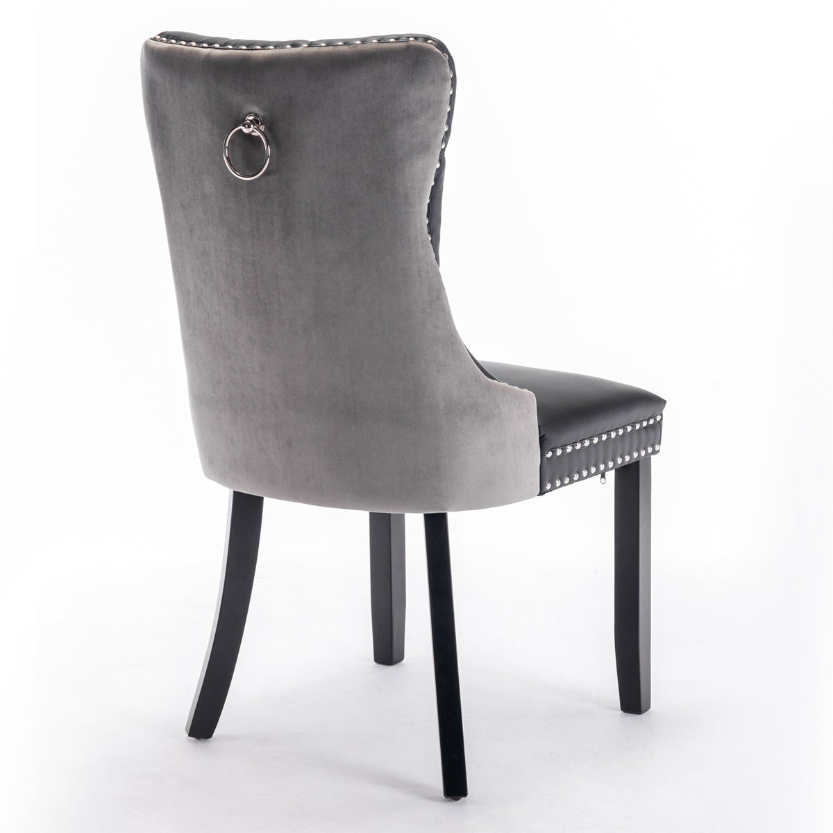 Tufted Modern Dining Chairs Set of 2 with Nailhead Trim