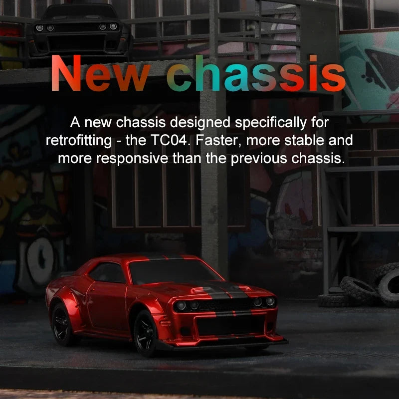 1:76 RC Car for Faster, Stable Indoor Tabletop Racing