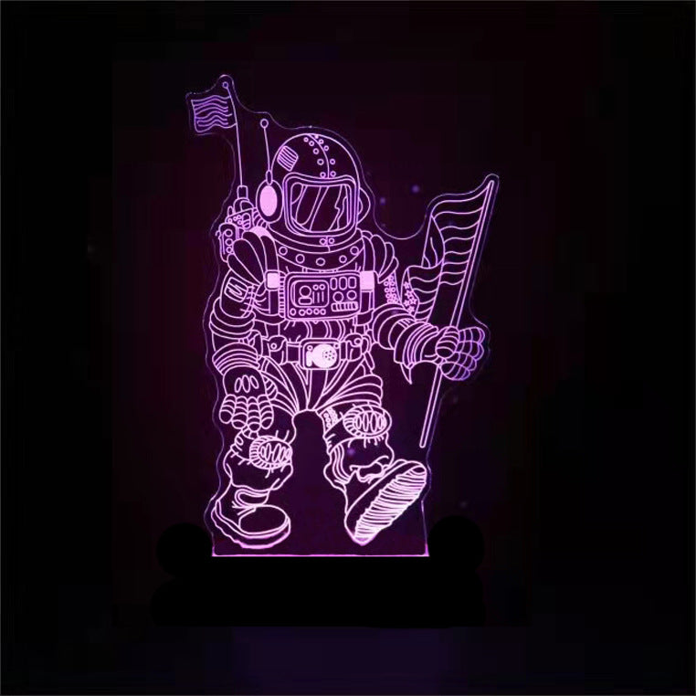 RGB 3D Night Light with App Control for Gaming Rooms