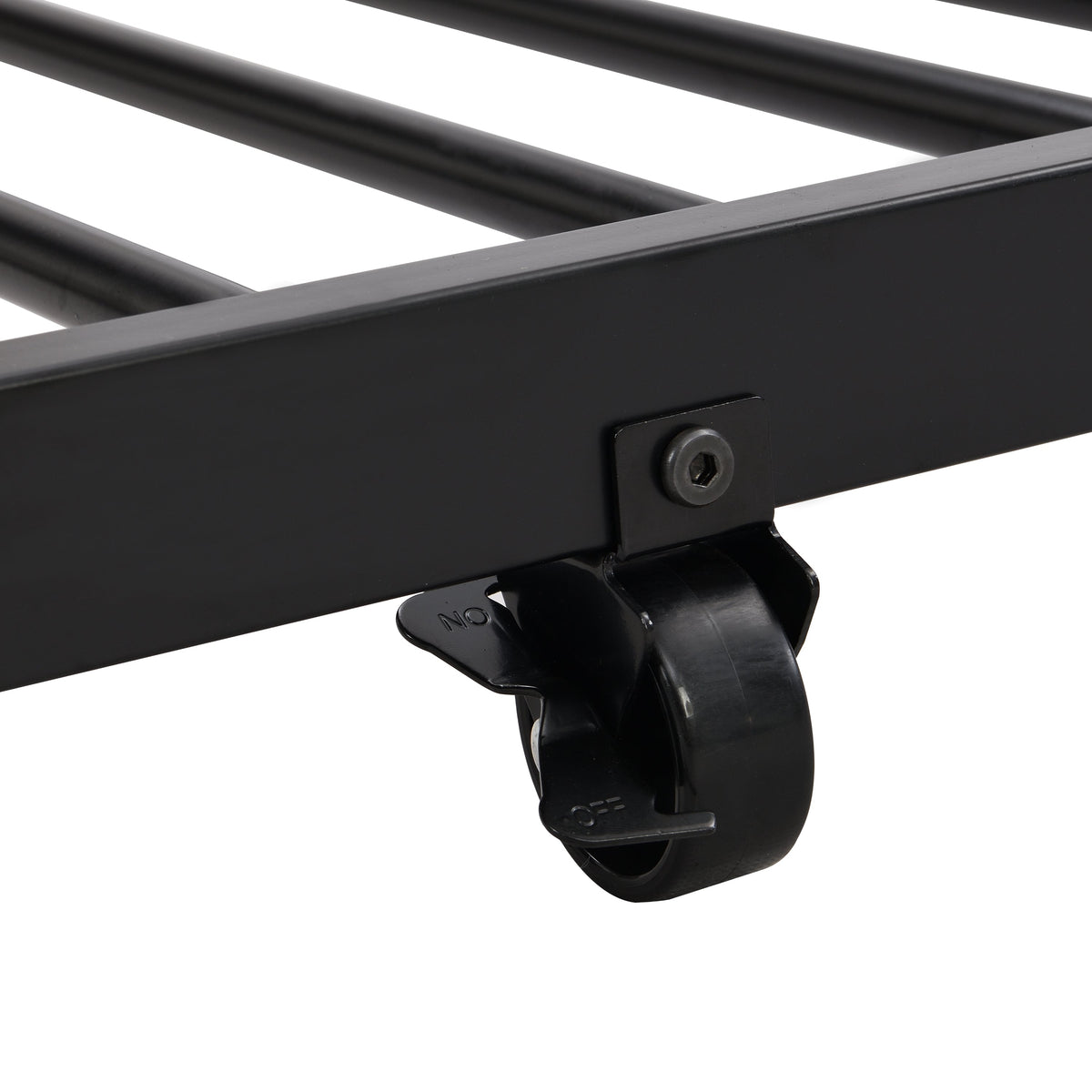 Black Metal Twin Bunk Bed with Trundle for Kids' Rooms